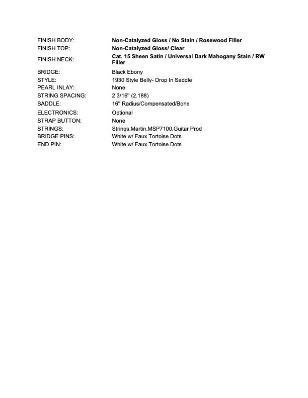 2016 Martin Custom Shop OM-28