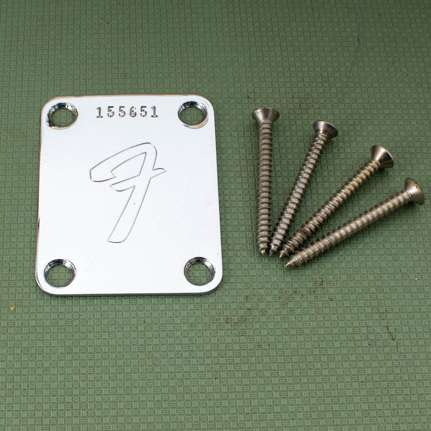 Vintage 1966 Fender Neck Plate (SN 155651)