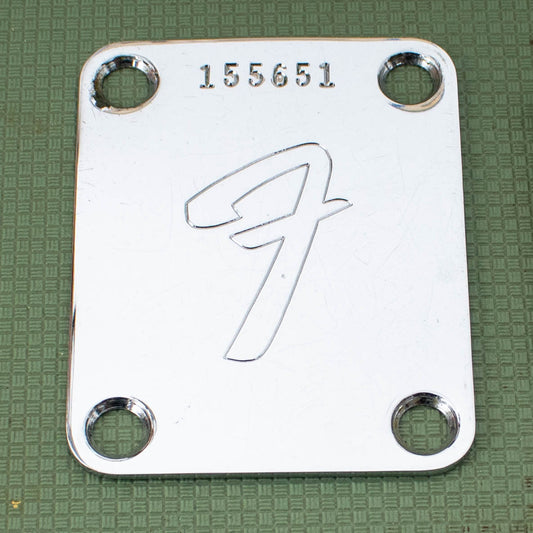 Vintage 1966 Fender Neck Plate (SN 155651)
