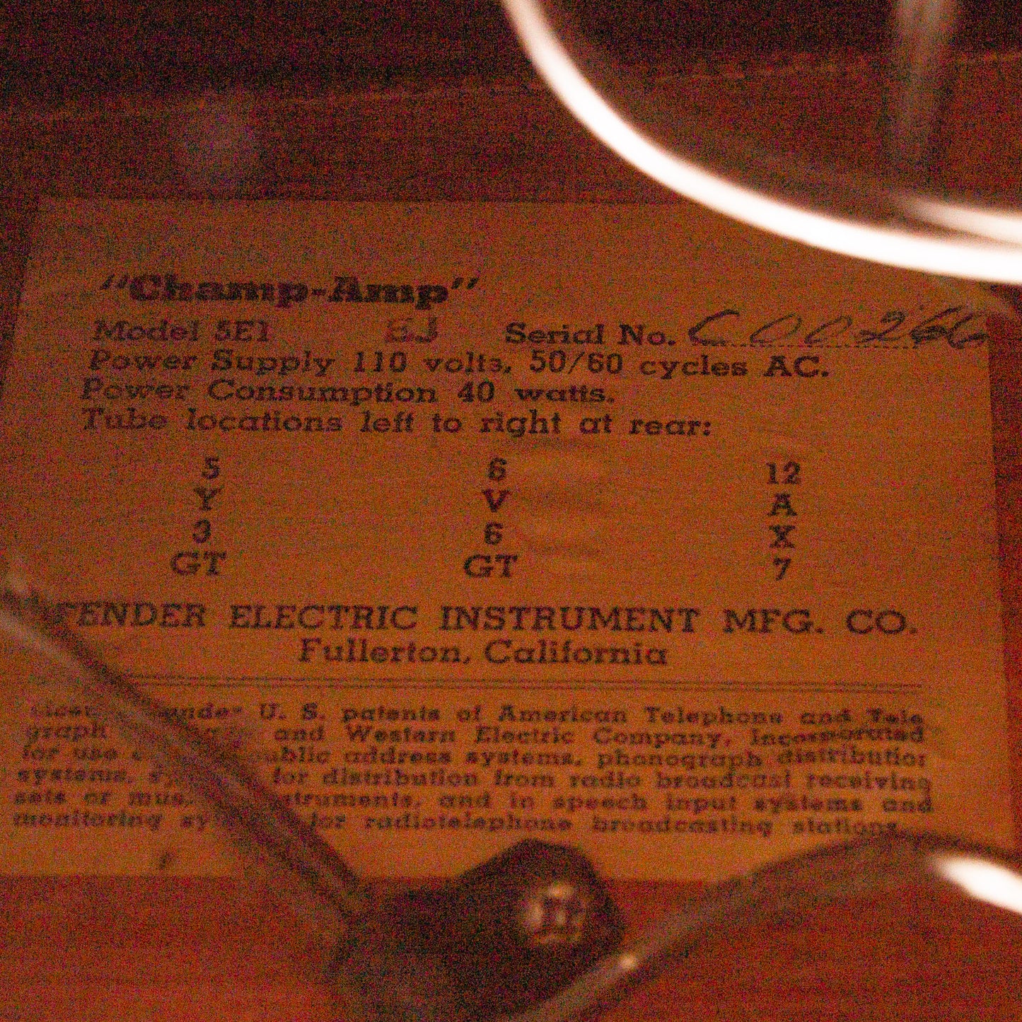 1955 Fender Champ Amplifier