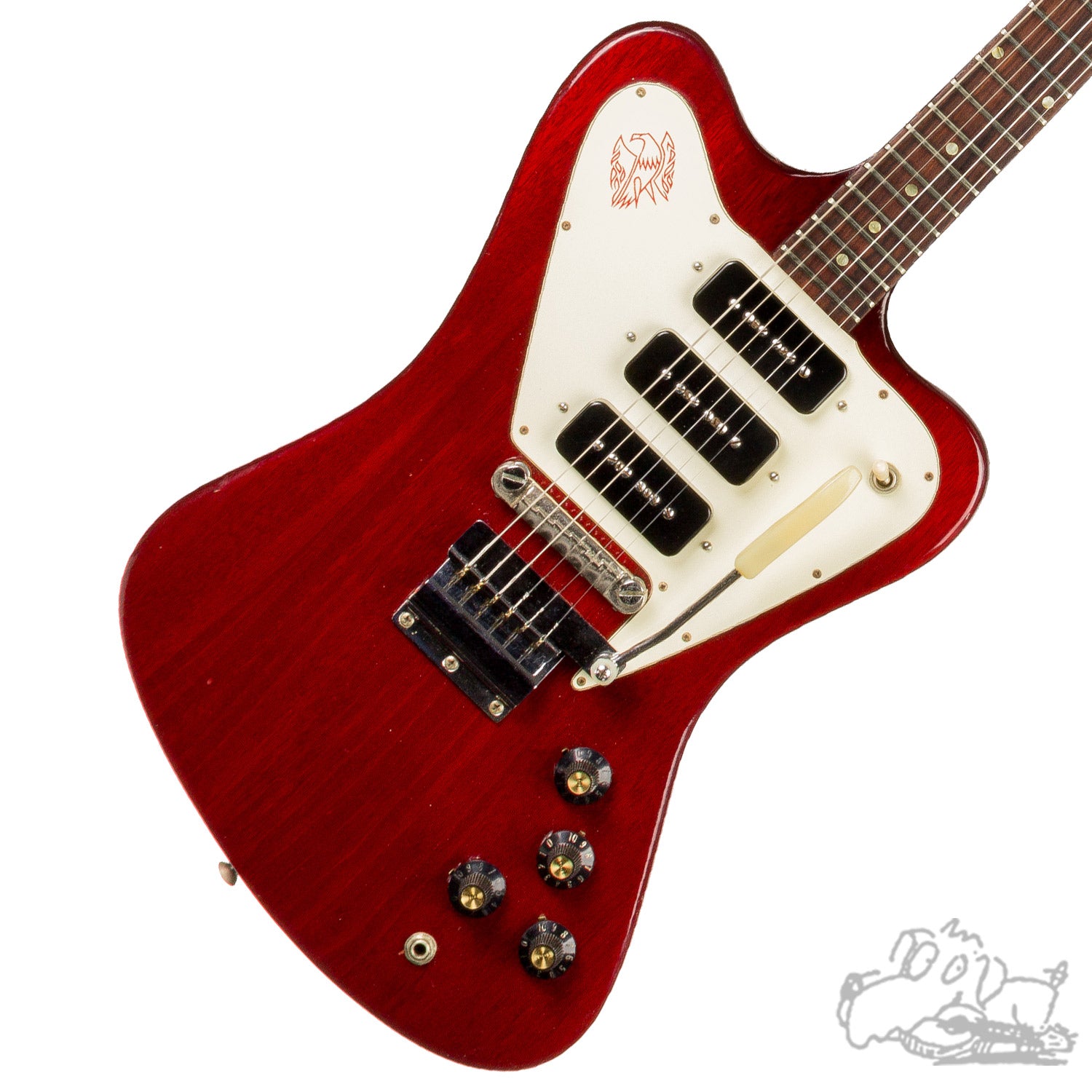 Månenytår genopretning Utilfreds 1967 Gibson Non-Reverse Firebird III in Cherry – Garrett Park Guitars