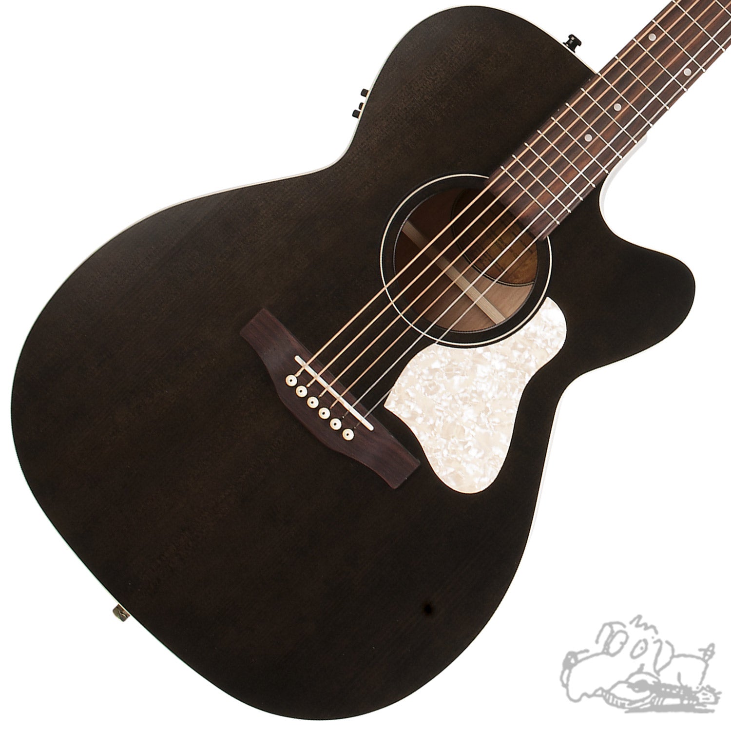 Legacy Concert Hall - faded black Guitare acoustique Art et lutherie