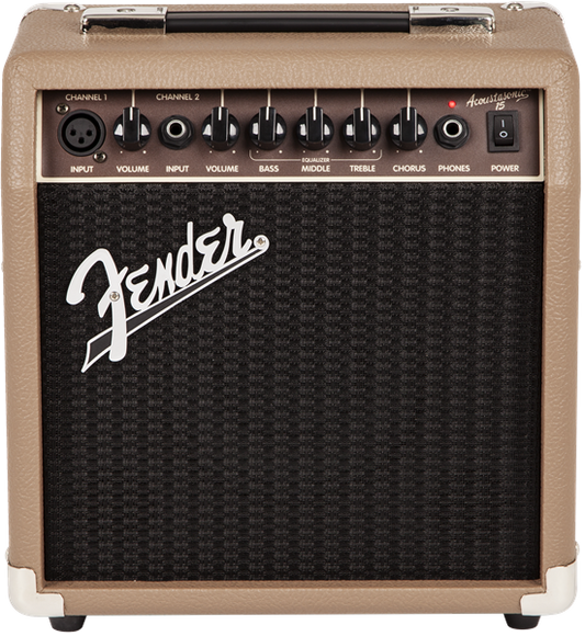 Fender Amp Acoustasonic 15 - Brown 15W 1x6 - Acoustic Guitar Amp