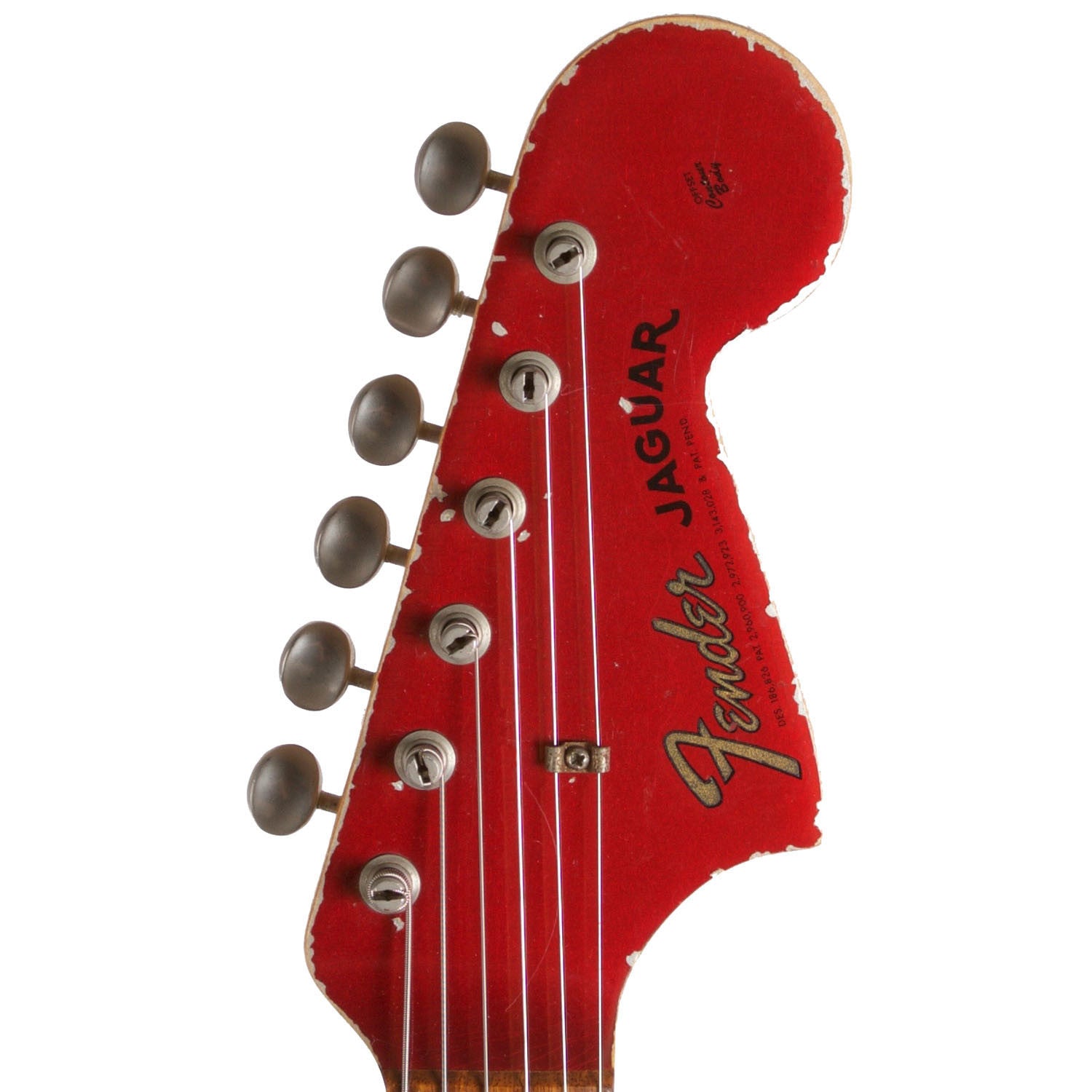 1965 Fender Jaguar Candy Apple Red - Garrett Park Guitars
 - 7