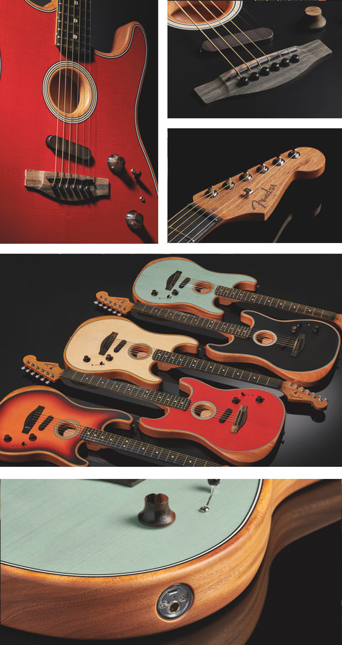 Fender American Acoustasonic®️Stratocaster - Dakota Red