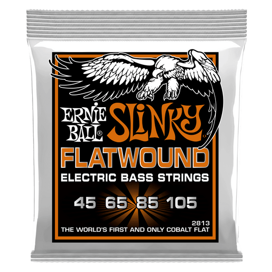 Ernie Ball Hybrid Slinky Flatwound Electric Bass Strings (45-105)