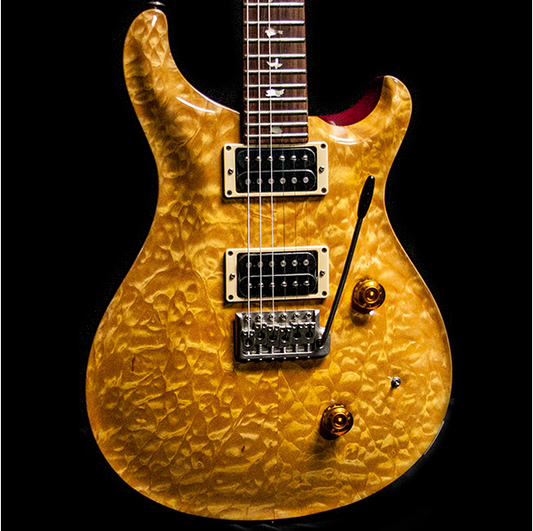 1989 PRS CUSTOM VINTAGE YELLOW QUILT 10 TOP BIRDS - Garrett Park Guitars
- 1