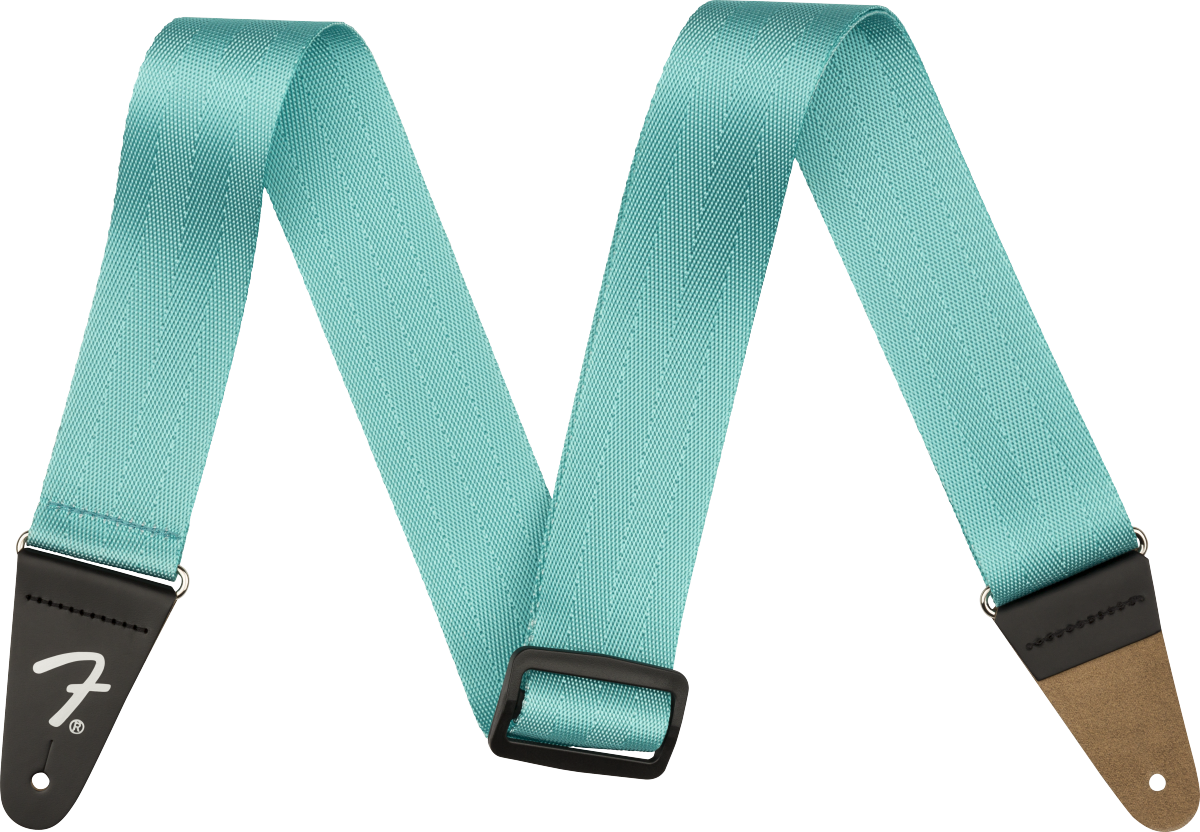Fender American Professional Seat Belt Strap Miami Blue Garrett