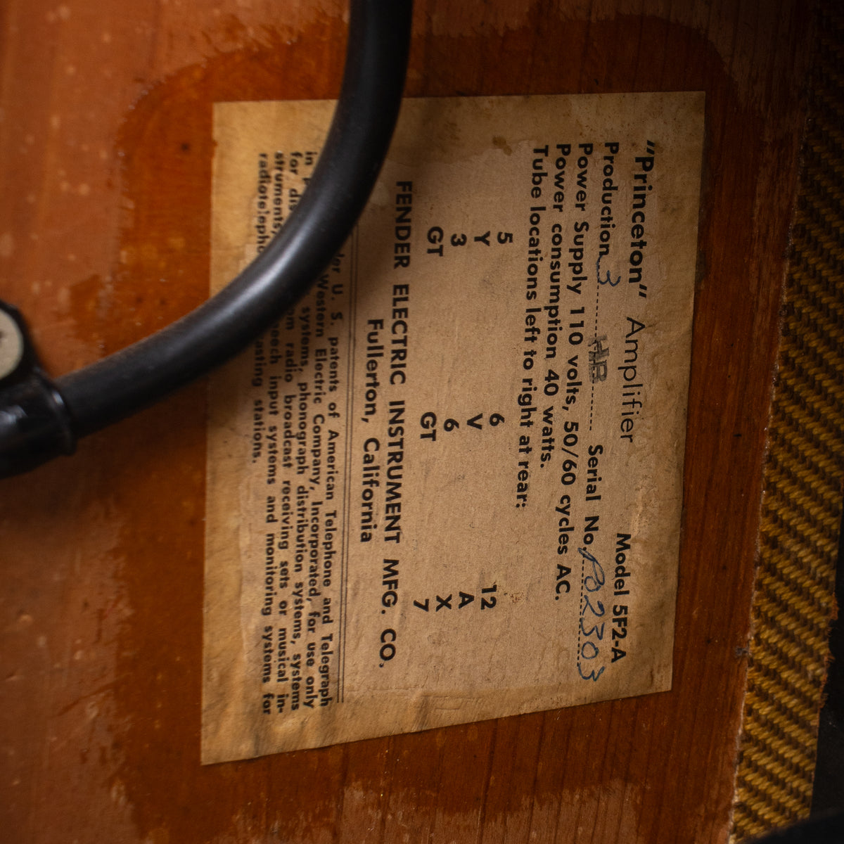 1958 Fender Princeton 5F2-A