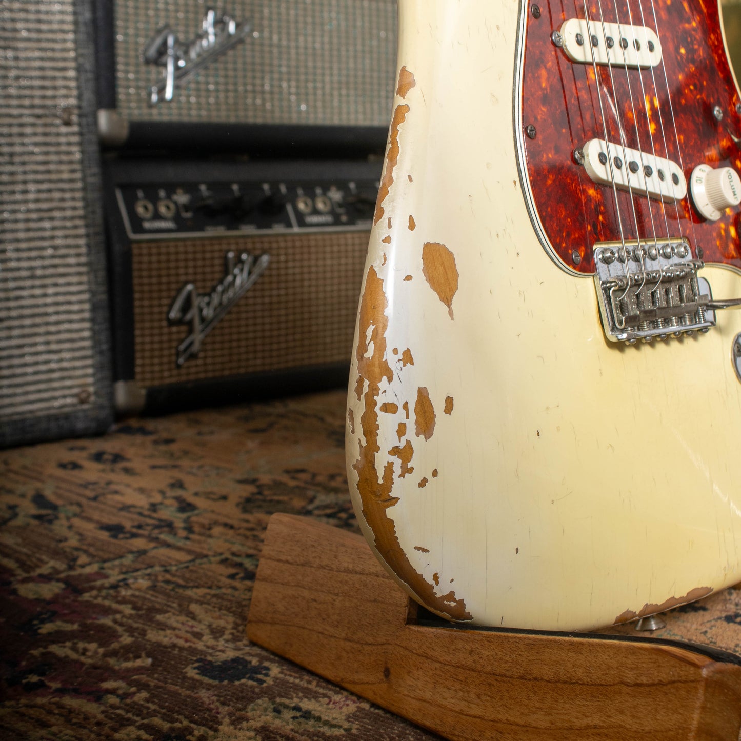 1963 Fender Stratocaster - '65 Factory Olympic White Refinish & Tortoise Pickguard