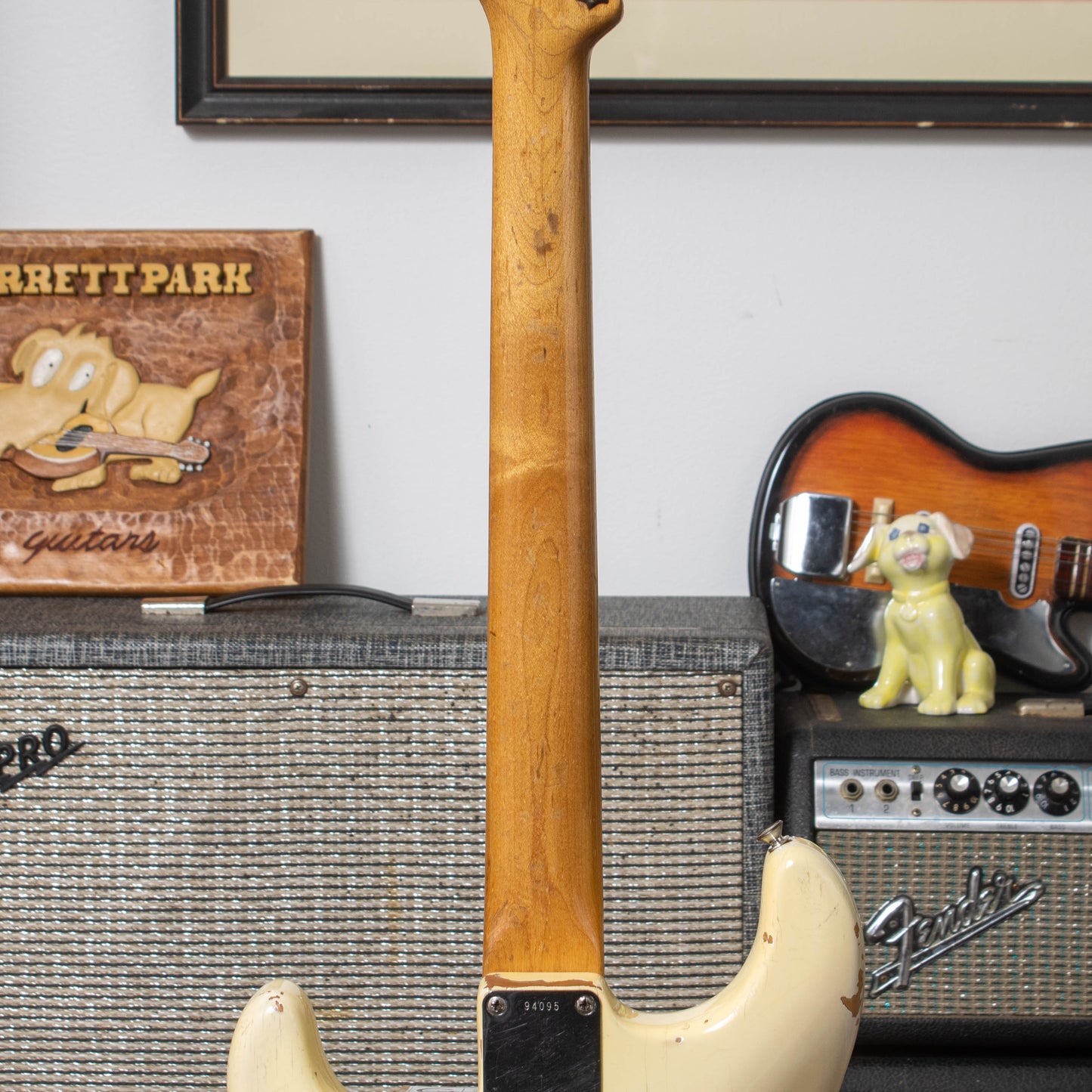 1963 Fender Stratocaster - '65 Factory Olympic White Refinish & Tortoise Pickguard