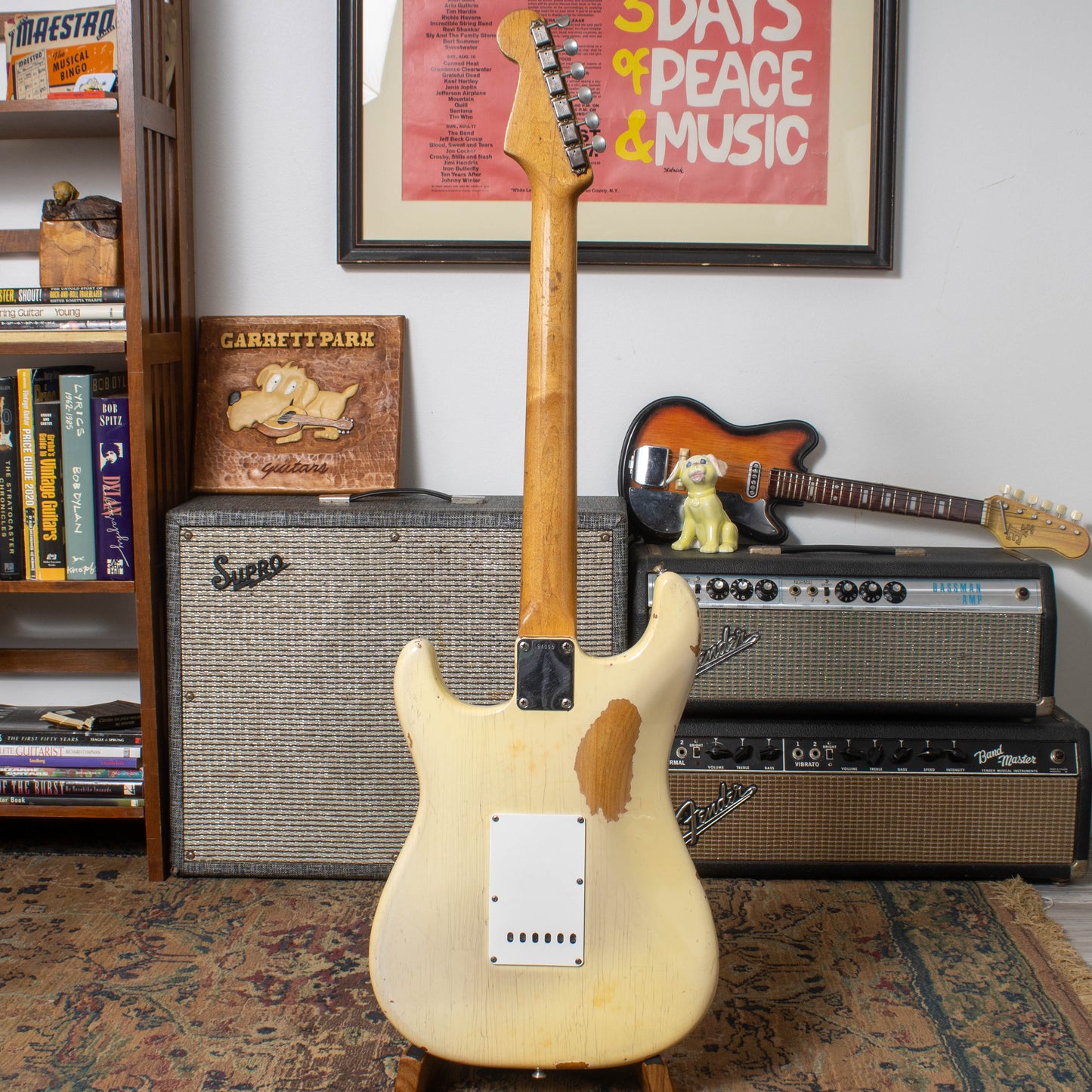 1963 Fender Stratocaster - '65 Factory Olympic White Refinish & Tortoise Pickguard