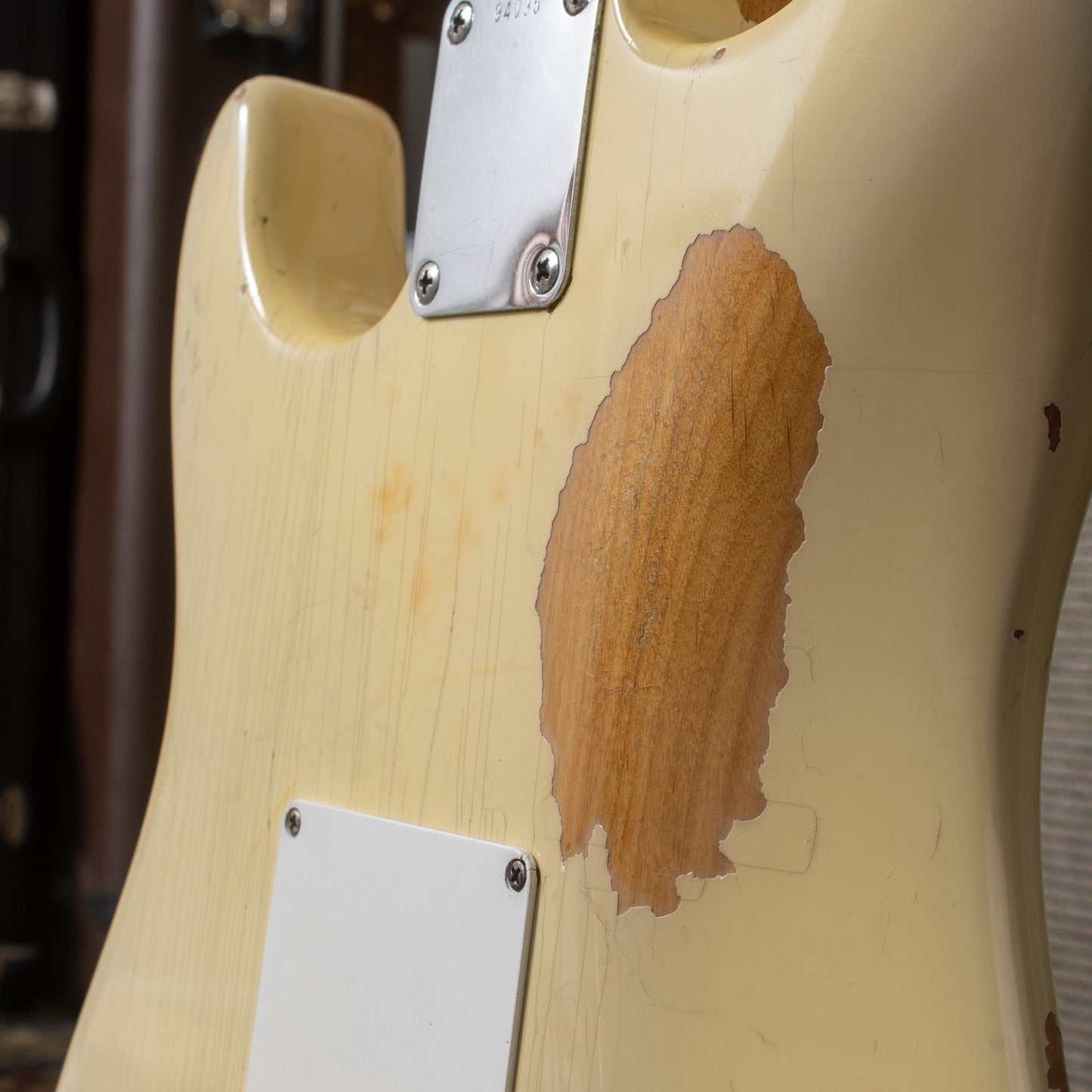 1963 Fender Stratocaster - '65 Factory Olympic White Refinish & Tortoise Pickguard