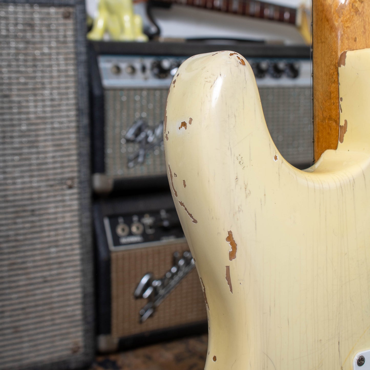 1963 Fender Stratocaster - '65 Factory Olympic White Refinish & Tortoise Pickguard