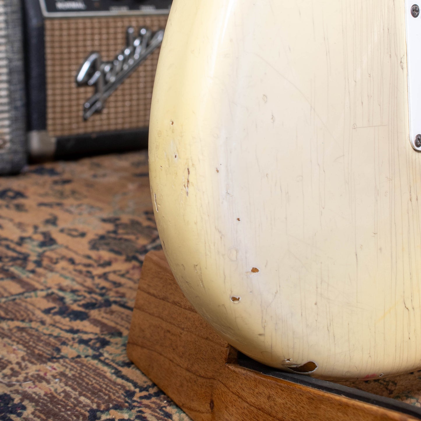 1963 Fender Stratocaster - '65 Factory Olympic White Refinish & Tortoise Pickguard