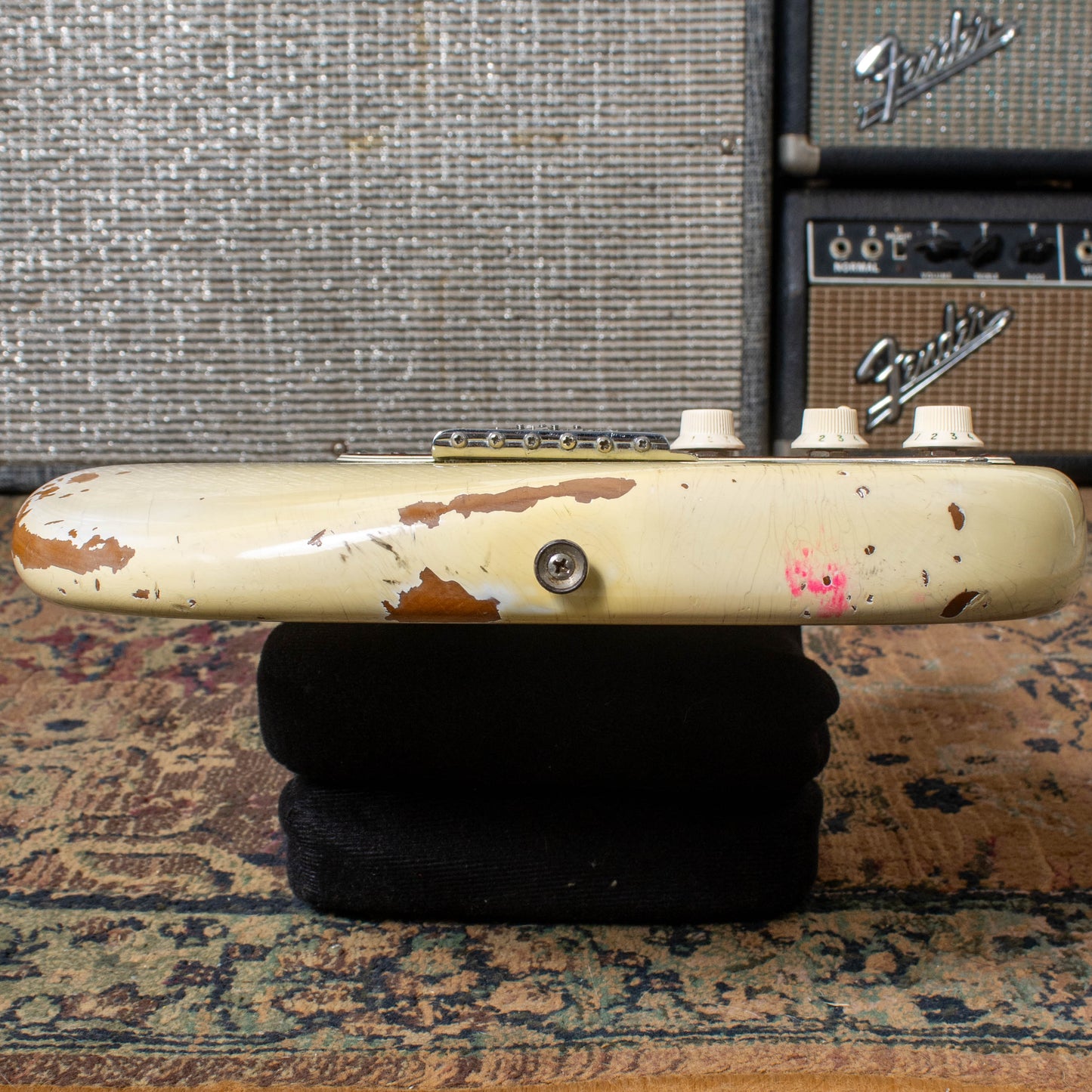 1963 Fender Stratocaster - '65 Factory Olympic White Refinish & Tortoise Pickguard