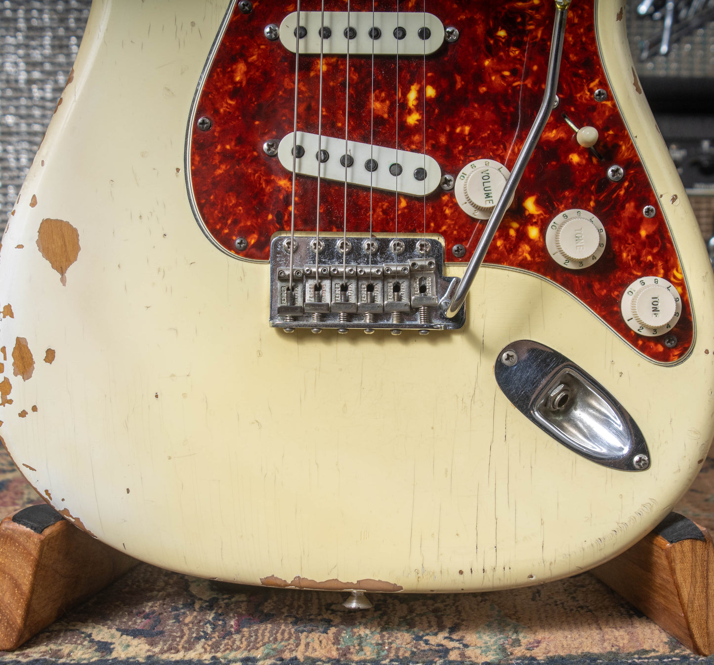 1963 Fender Stratocaster - '65 Factory Olympic White Refinish & Tortoise Pickguard