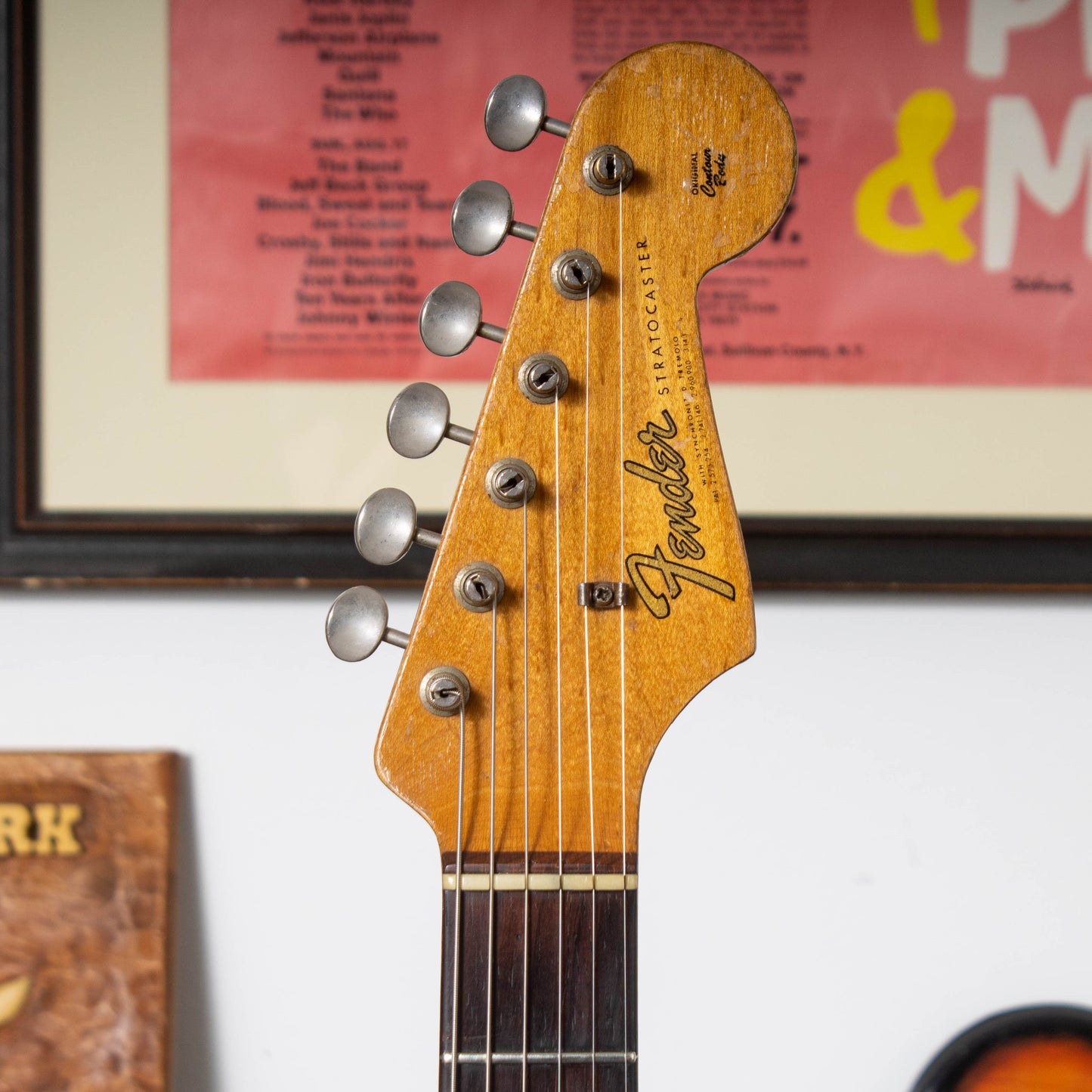 1963 Fender Stratocaster - '65 Factory Olympic White Refinish & Tortoise Pickguard