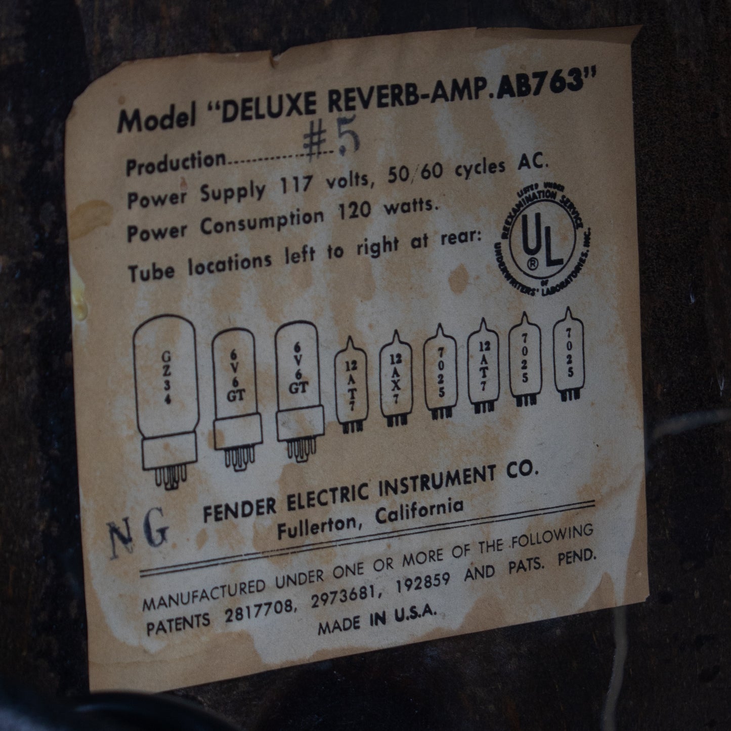 1964 Fender Deluxe Reverb AB763