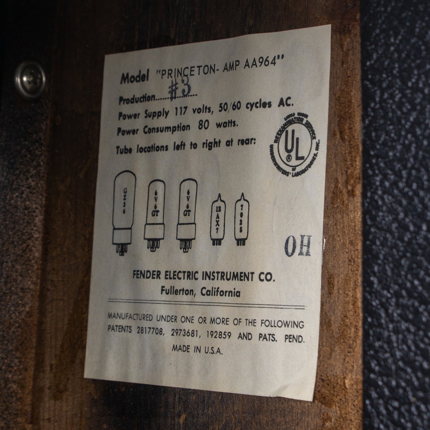 1965 Fender Princeton — One-Owner Closet Classic