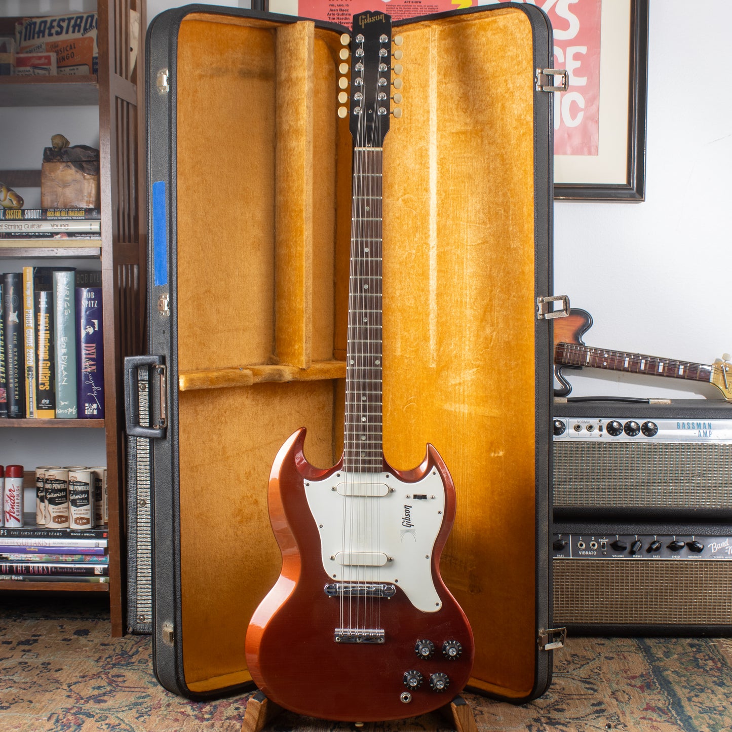 1968 Gibson Melody Maker D, (SG Body) 12-string - Original Sparkling Burgundy Metallic