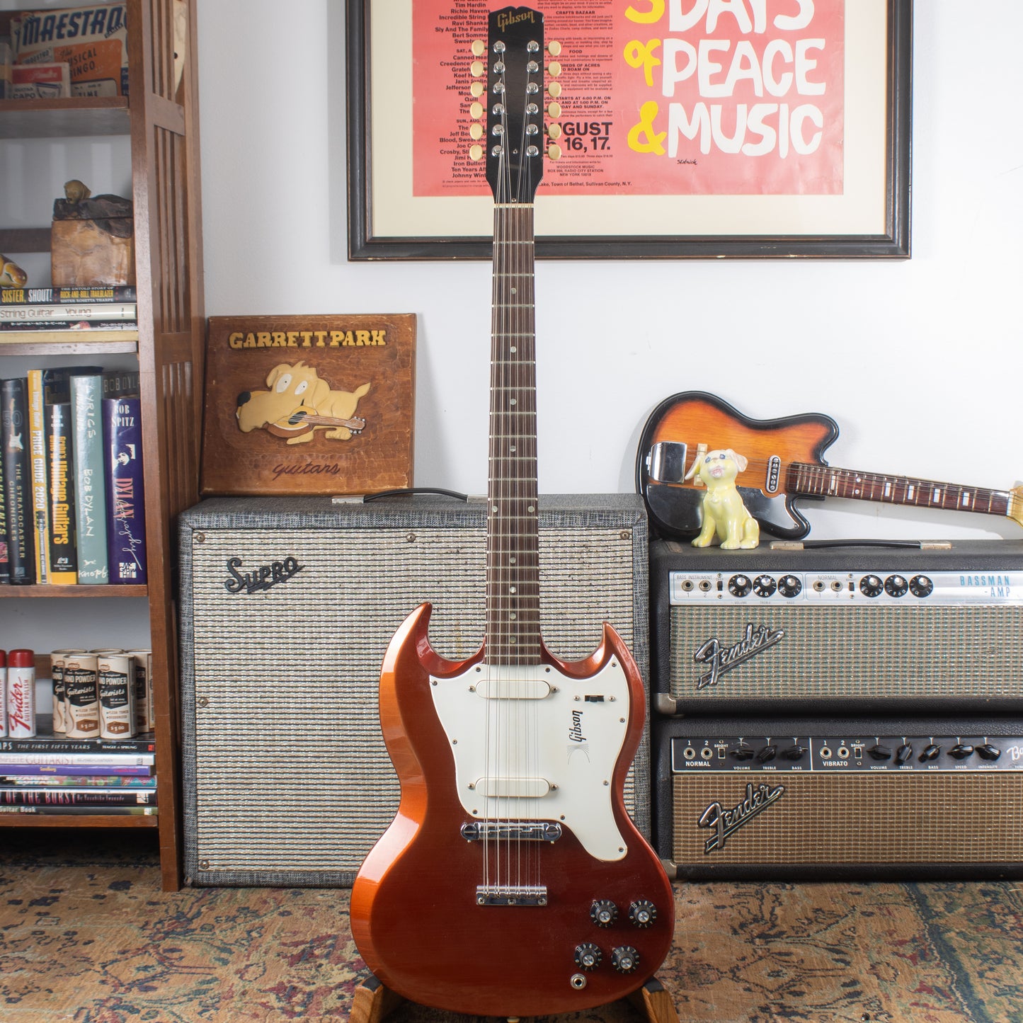 1968 Gibson Melody Maker D, (SG Body) 12-string - Original Sparkling Burgundy Metallic