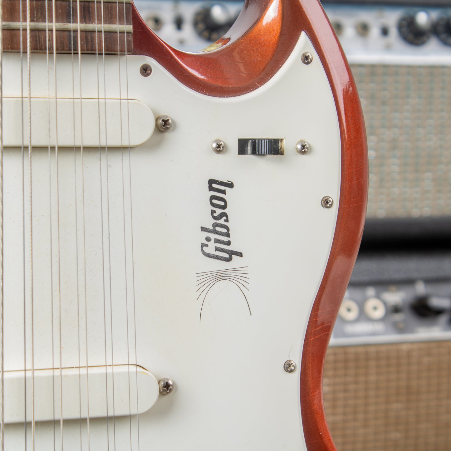 1968 Gibson Melody Maker D, (SG Body) 12-string - Original Sparkling Burgundy Metallic