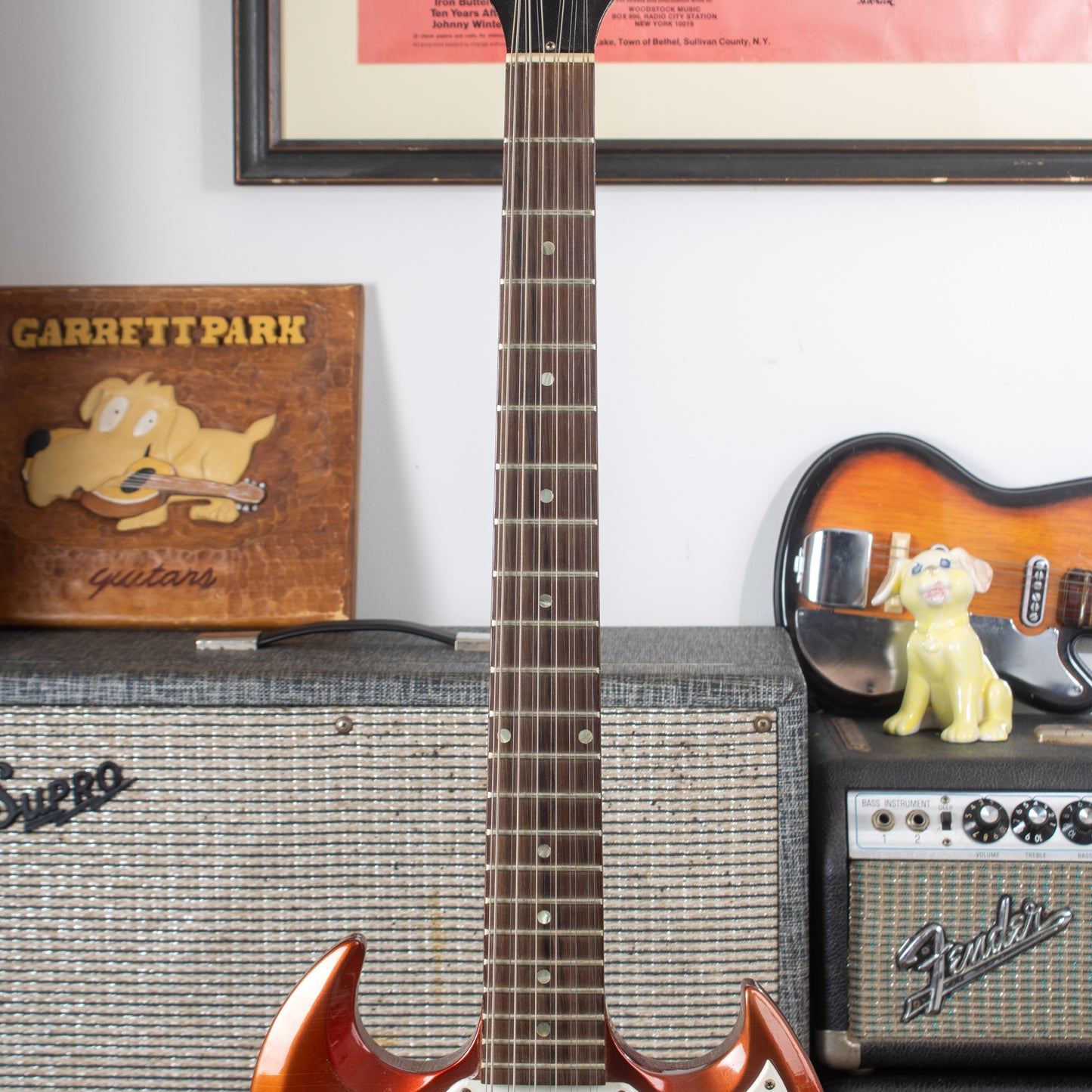 1968 Gibson Melody Maker D, (SG Body) 12-string - Original Sparkling Burgundy Metallic