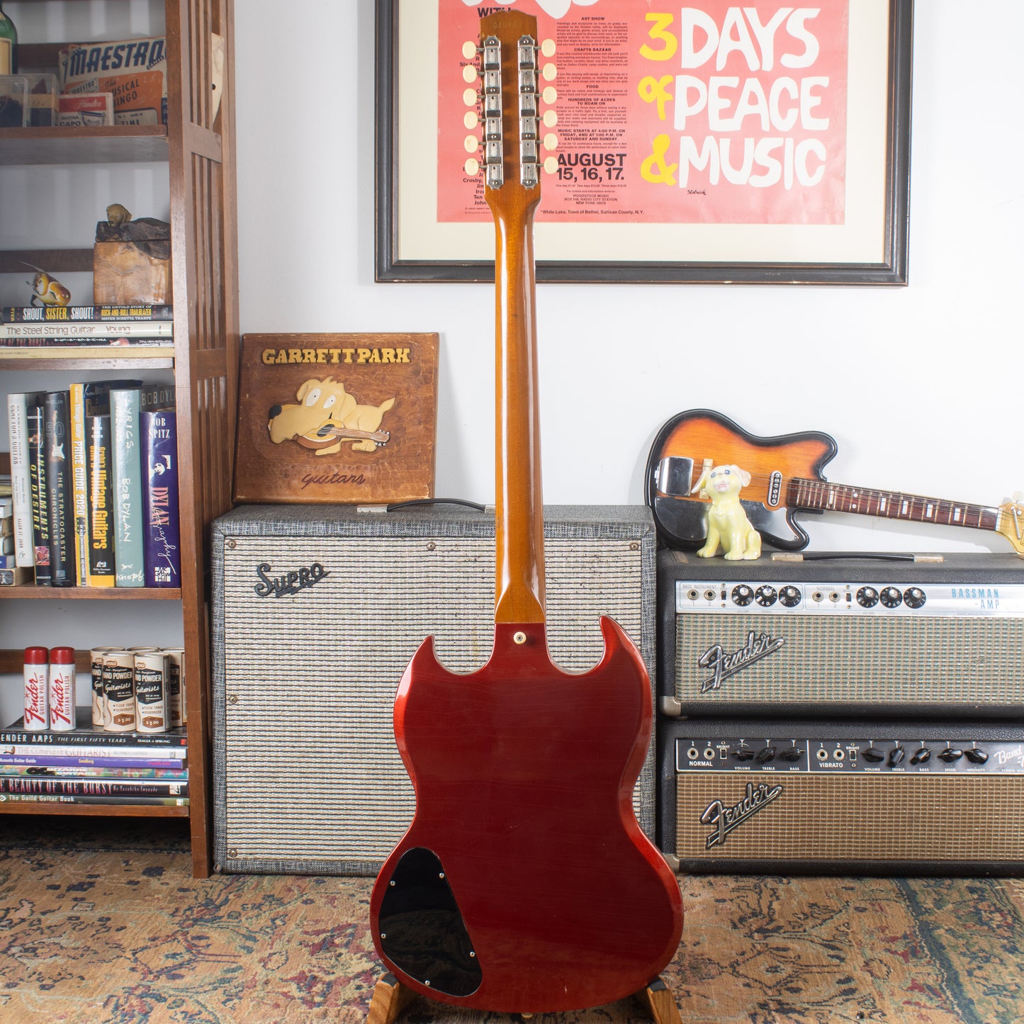 1968 Gibson Melody Maker D, (SG Body) 12-string - Original Sparkling Burgundy Metallic