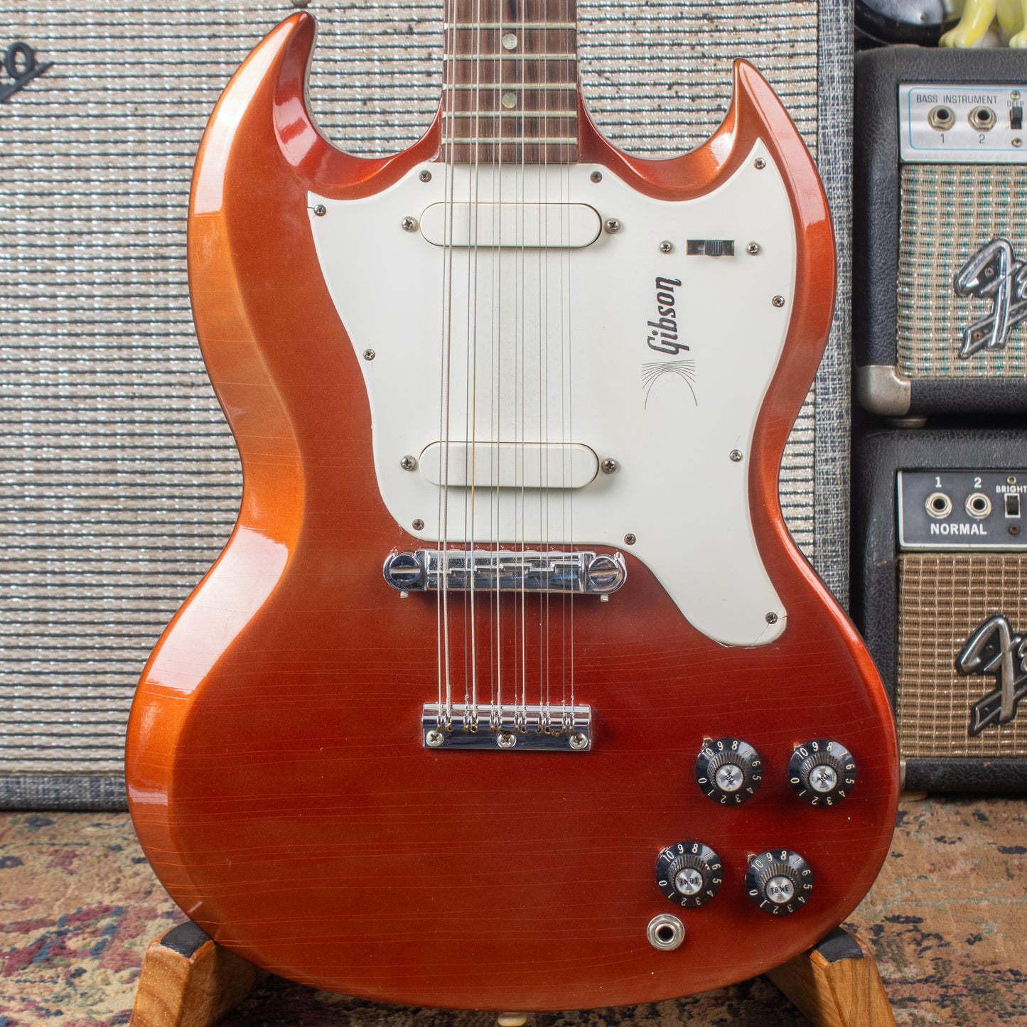 1968 Gibson Melody Maker D, (SG Body) 12-string - Original Sparkling Burgundy Metallic