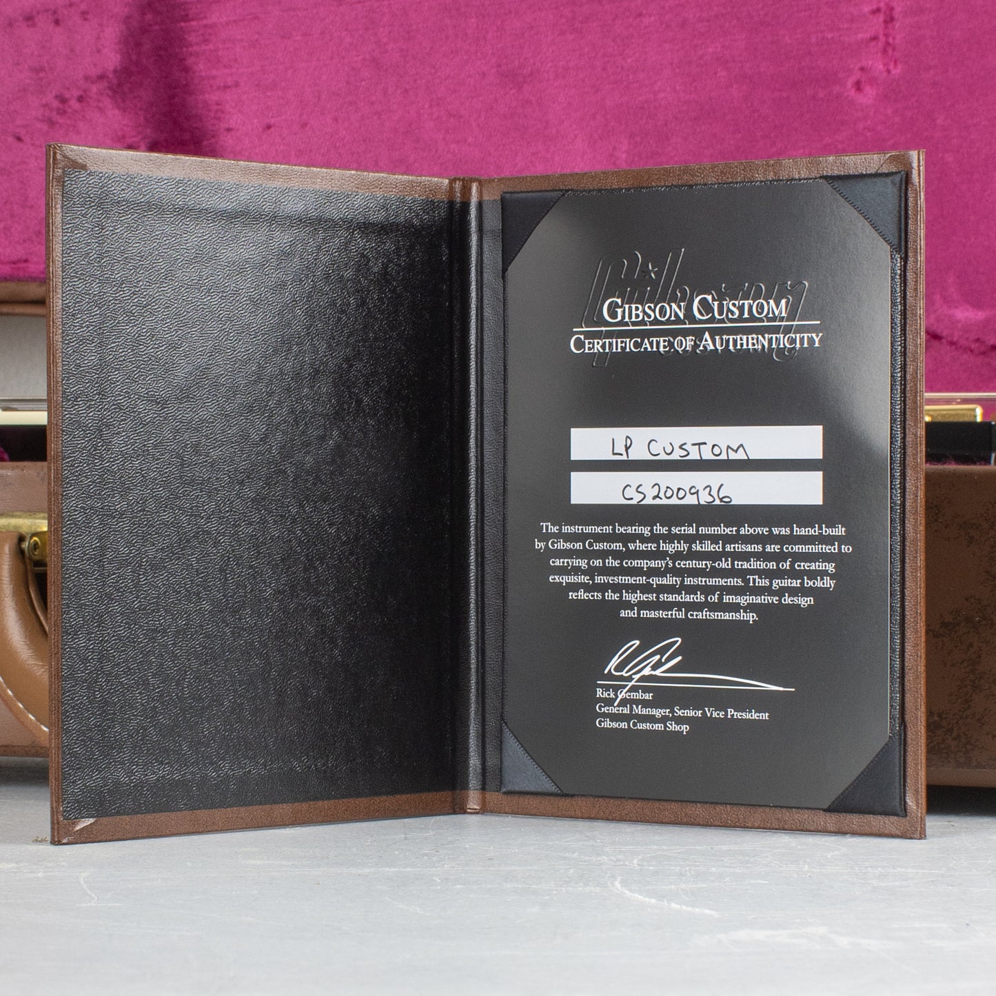 2012 Gibson Custom Shop Les Paul Custom Rosewood Maduro