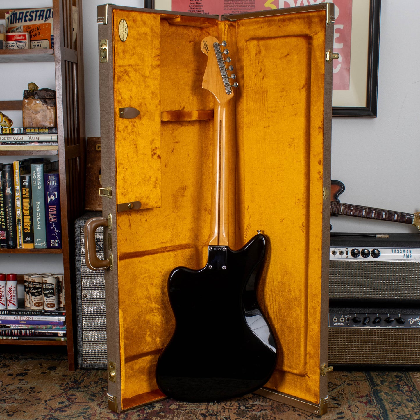 2012 Fender Custom Shop '58 Jazzmaster NOS - Black, Anodized Guard, Maple Fingerboard