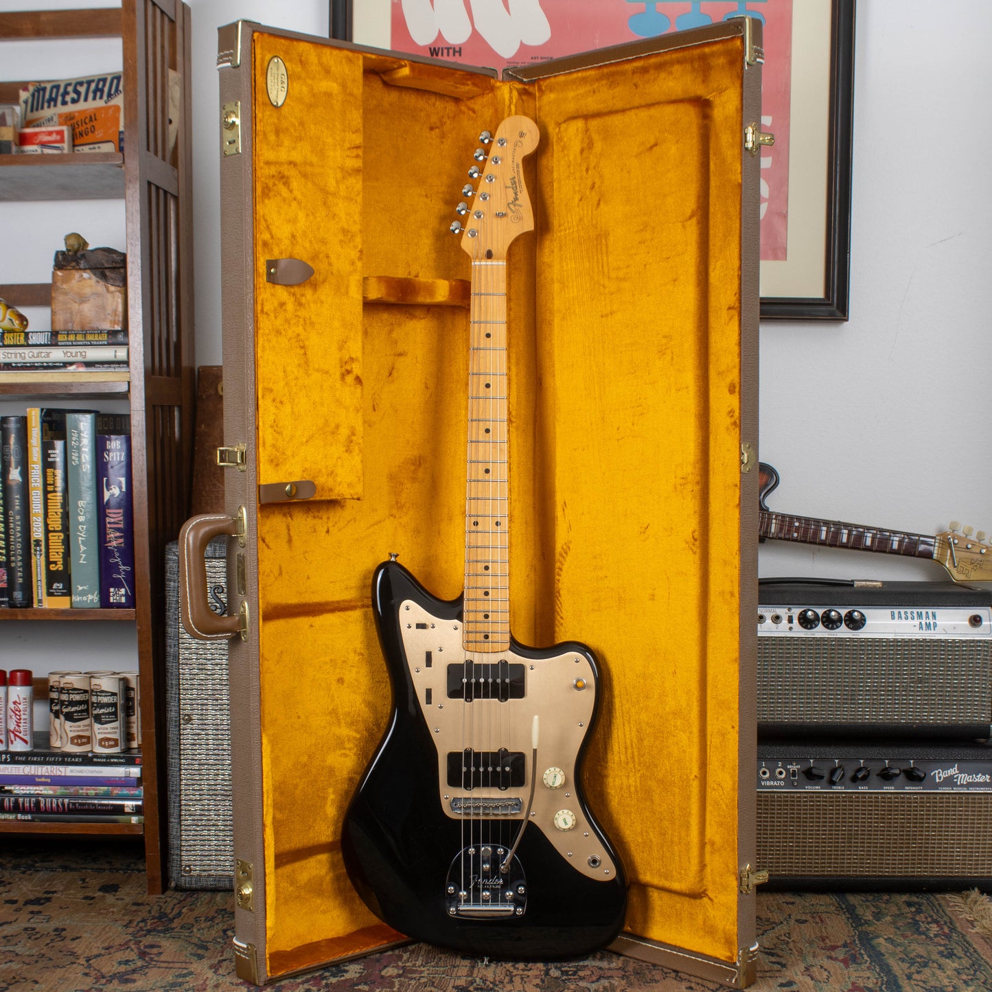 2012 Fender Custom Shop '58 Jazzmaster NOS - Black, Anodized Guard, Maple Fingerboard