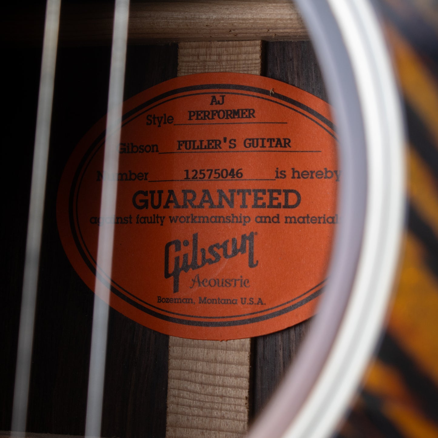 2015 Gibson Custom Shop Fuller's Advanced Jumbo Performer