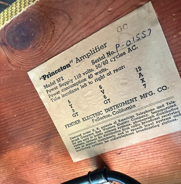 1957 Fender Princeton 5F2