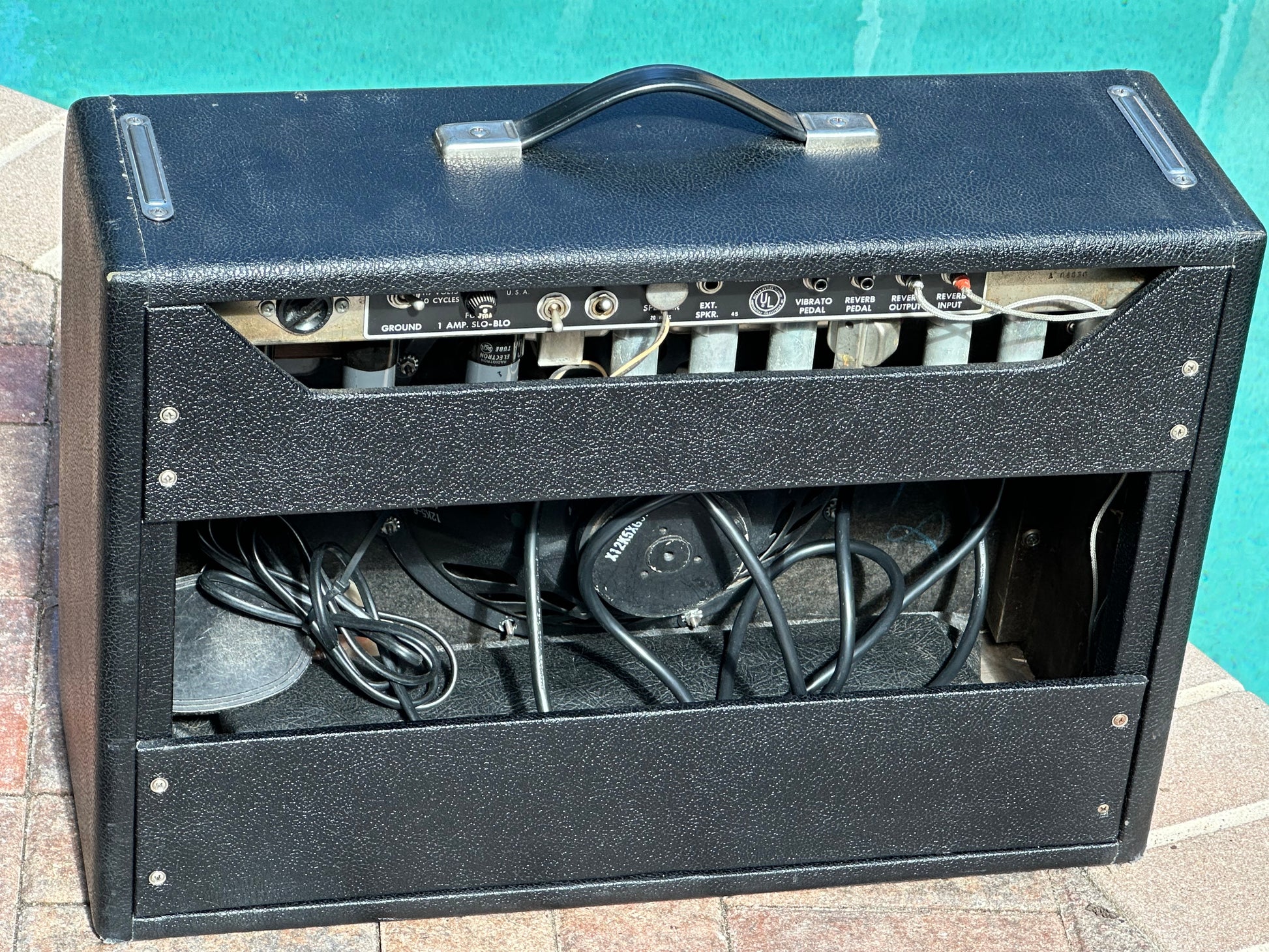 fender deluxe reverb pedal 1965 Fender Deluxe Reverb, FEIC – Garrett Park Guitars