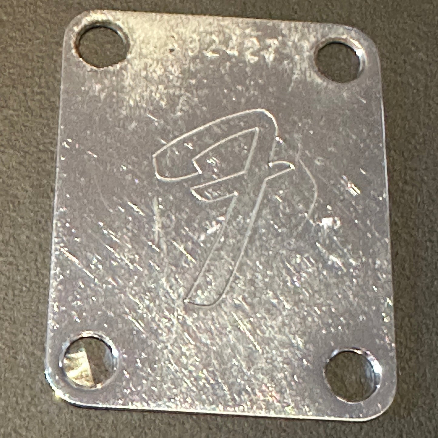 1973 Fender Neck Plate (SN 392427)