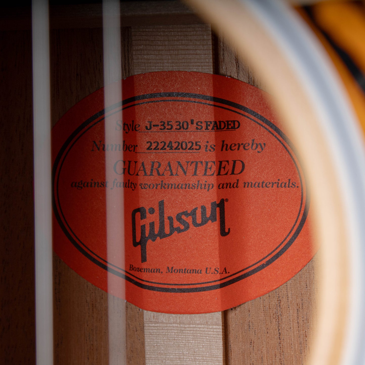 2022 Gibson J-35 '30s Faded