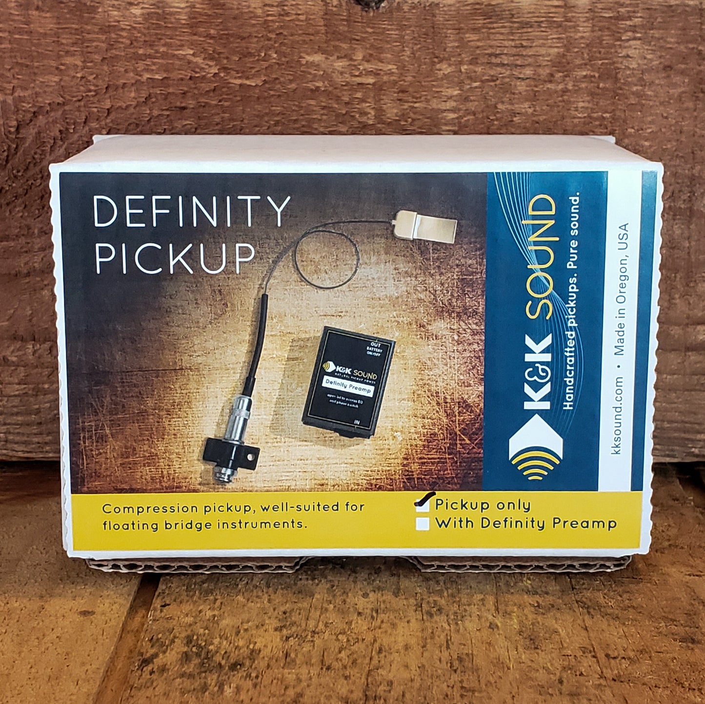 K&K Sound Gold Definity Pickup For Archtop Guitars Garrett Park Guitars