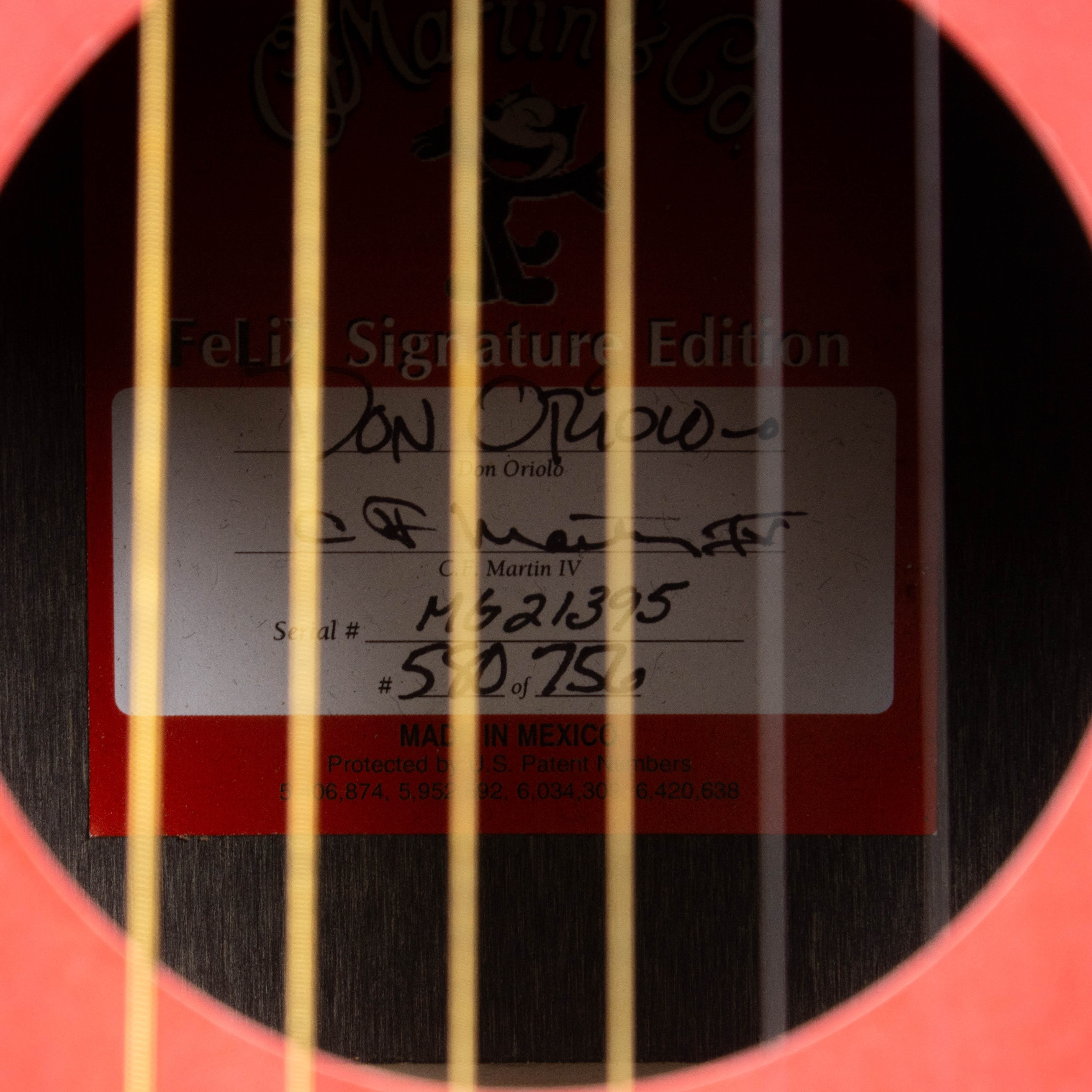 Martin Felix Signature Edition #580/756 – Signed by Don Oriolo