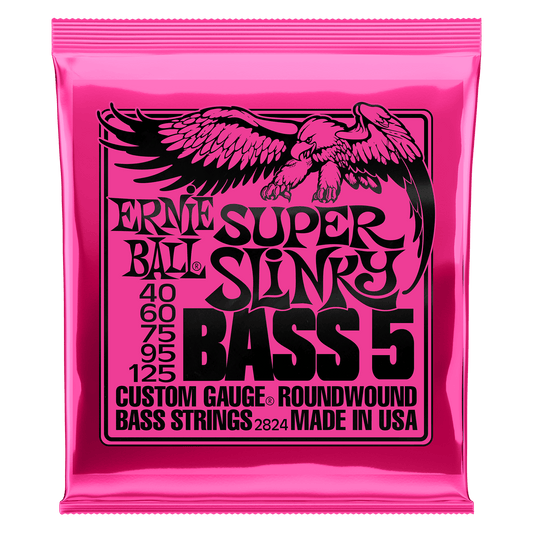 Ernie Ball Slinky 5-String Electric Bass Guitar Strings (40-125)