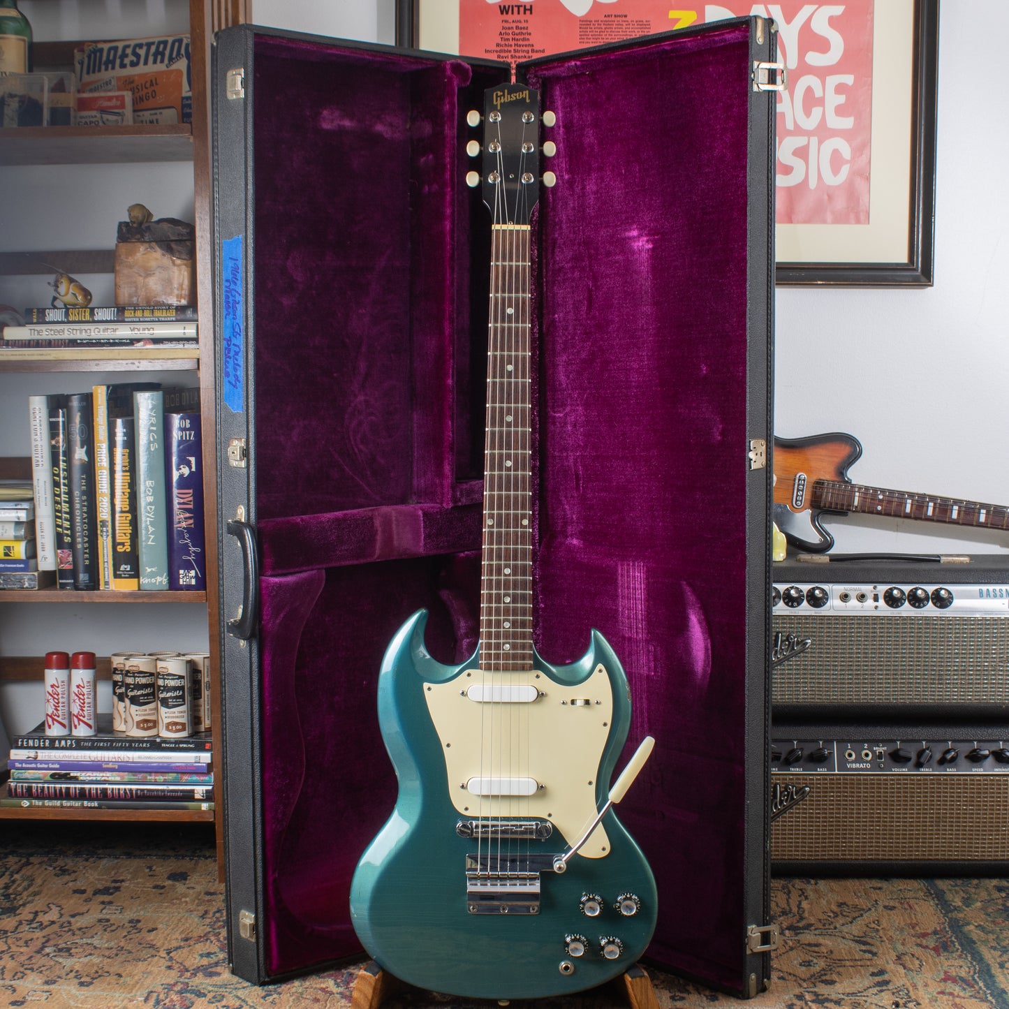 1966 Gibson Melody Maker (SG Body) — Original Pelham Blue w/ OHSC