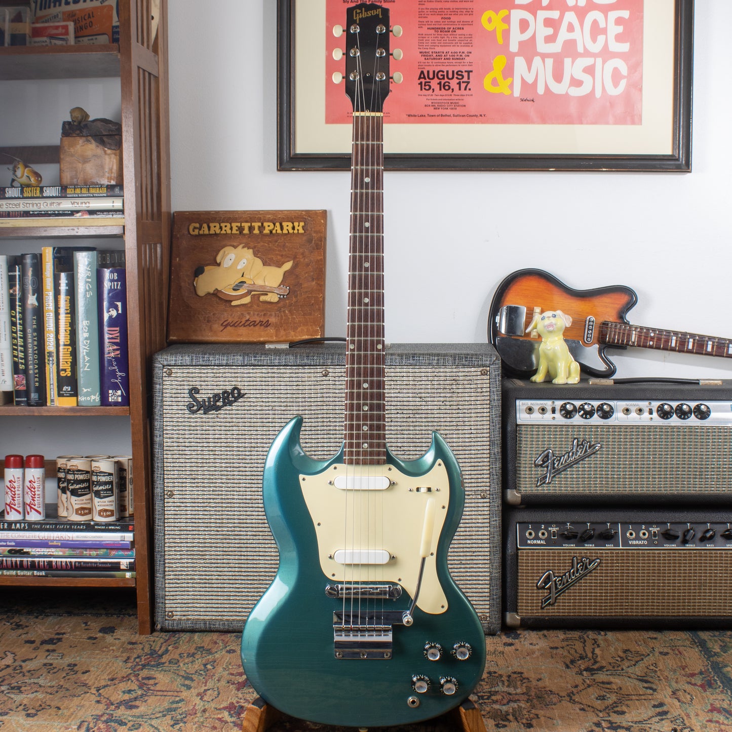 1966 Gibson Melody Maker (SG Body) — Original Pelham Blue w/ OHSC