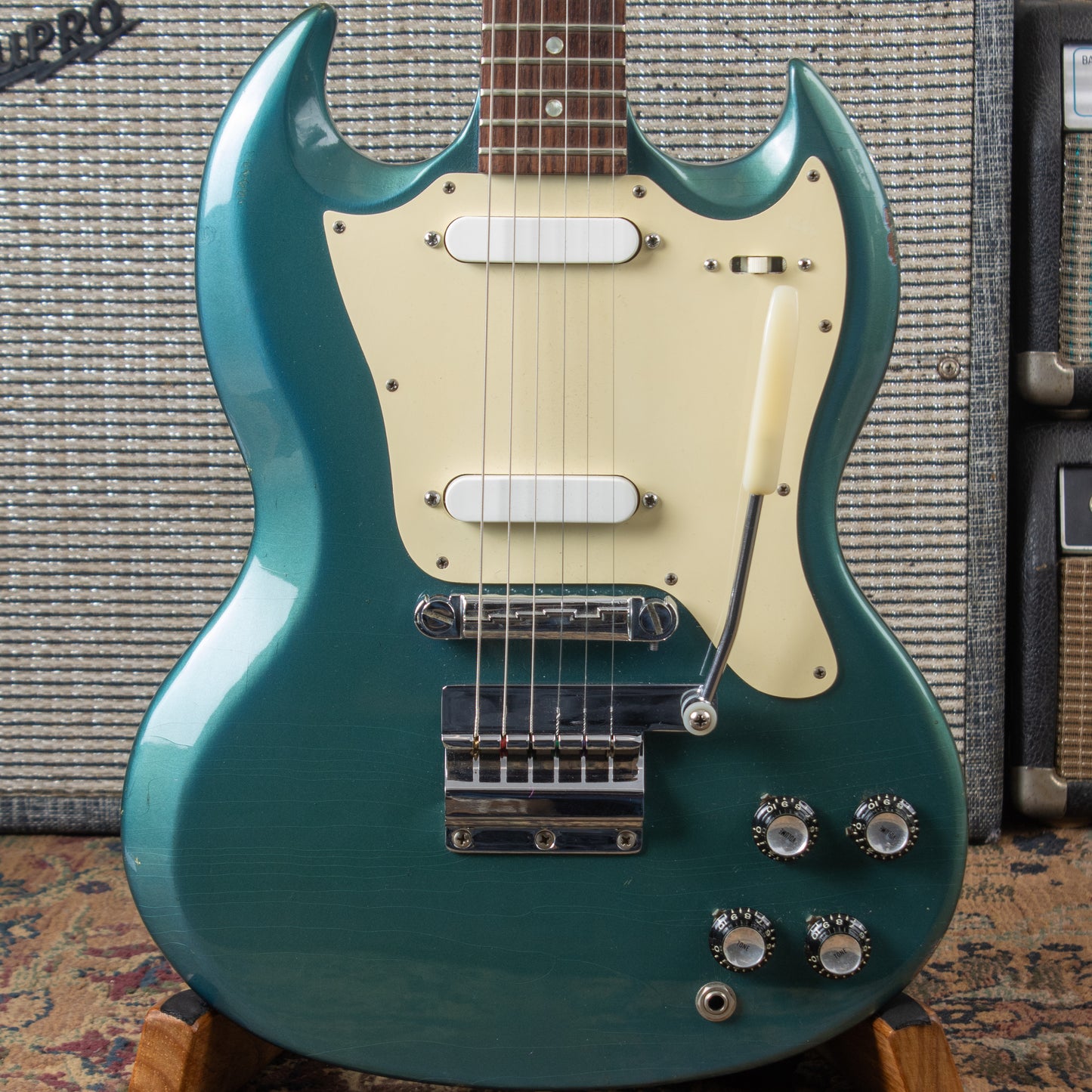 1966 Gibson Melody Maker (SG Body) — Original Pelham Blue w/ OHSC