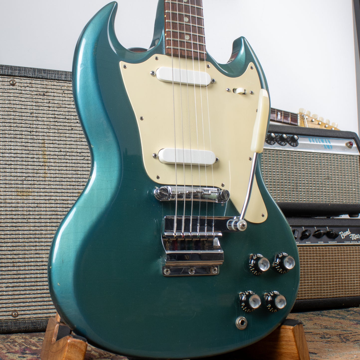 1966 Gibson Melody Maker (SG Body) — Original Pelham Blue w/ OHSC
