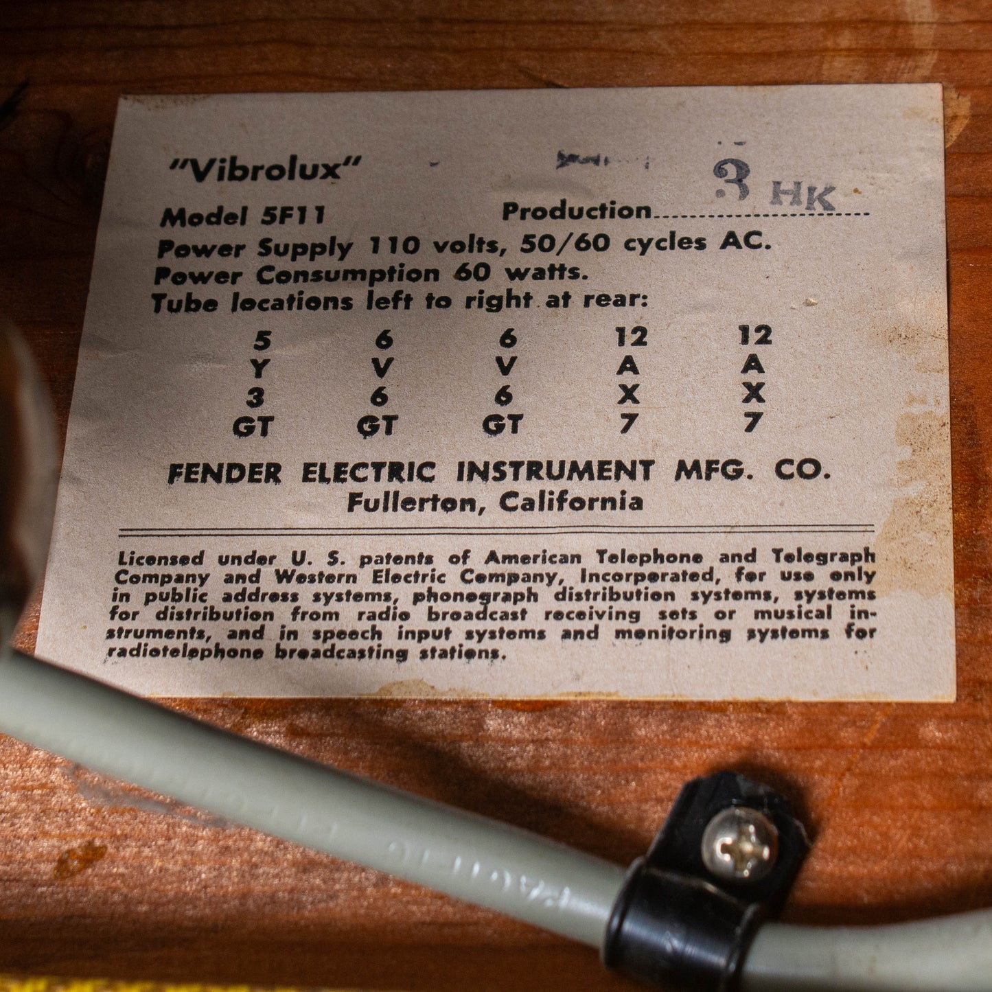 1958 Fender Vibrolux 5F11