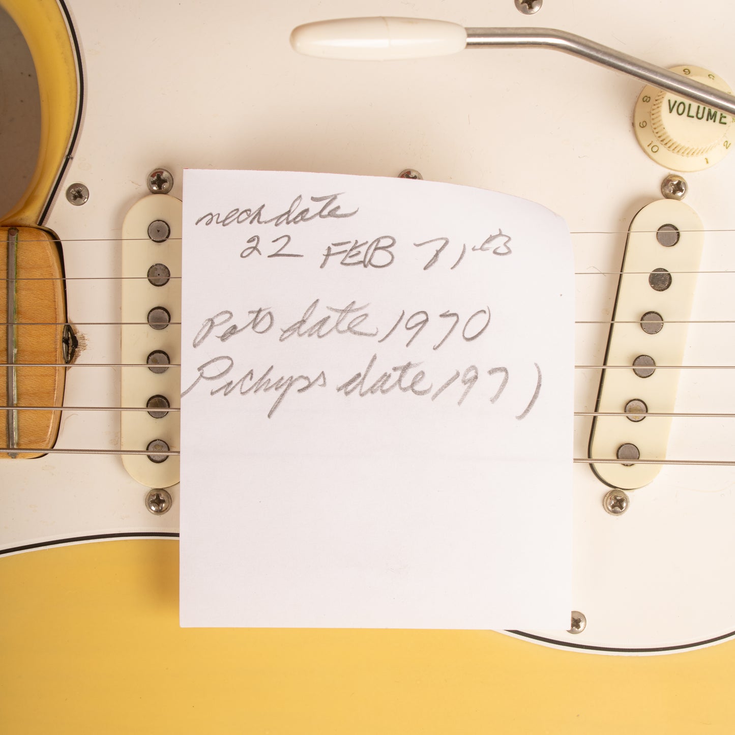 1971 Fender Stratocaster – Factory Lefty Neck