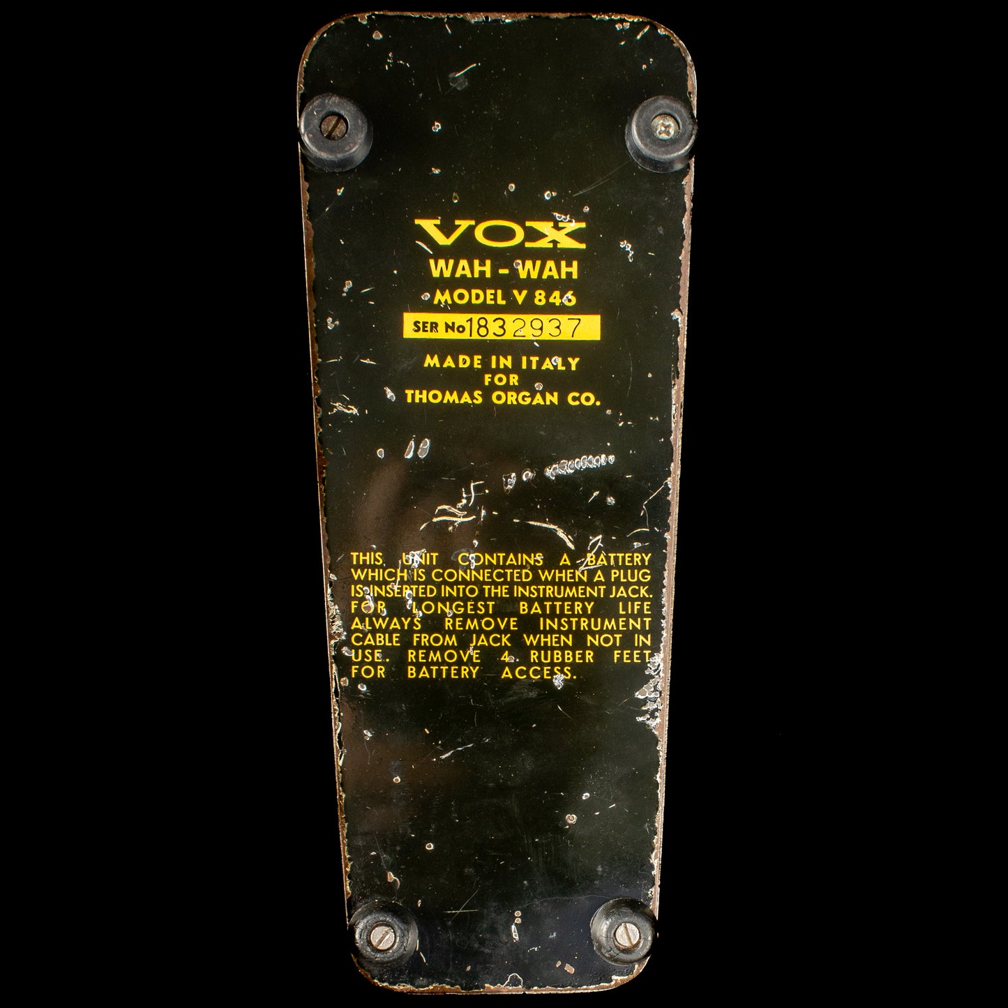 Vox V846 Wah-Wah w/ Original Bag