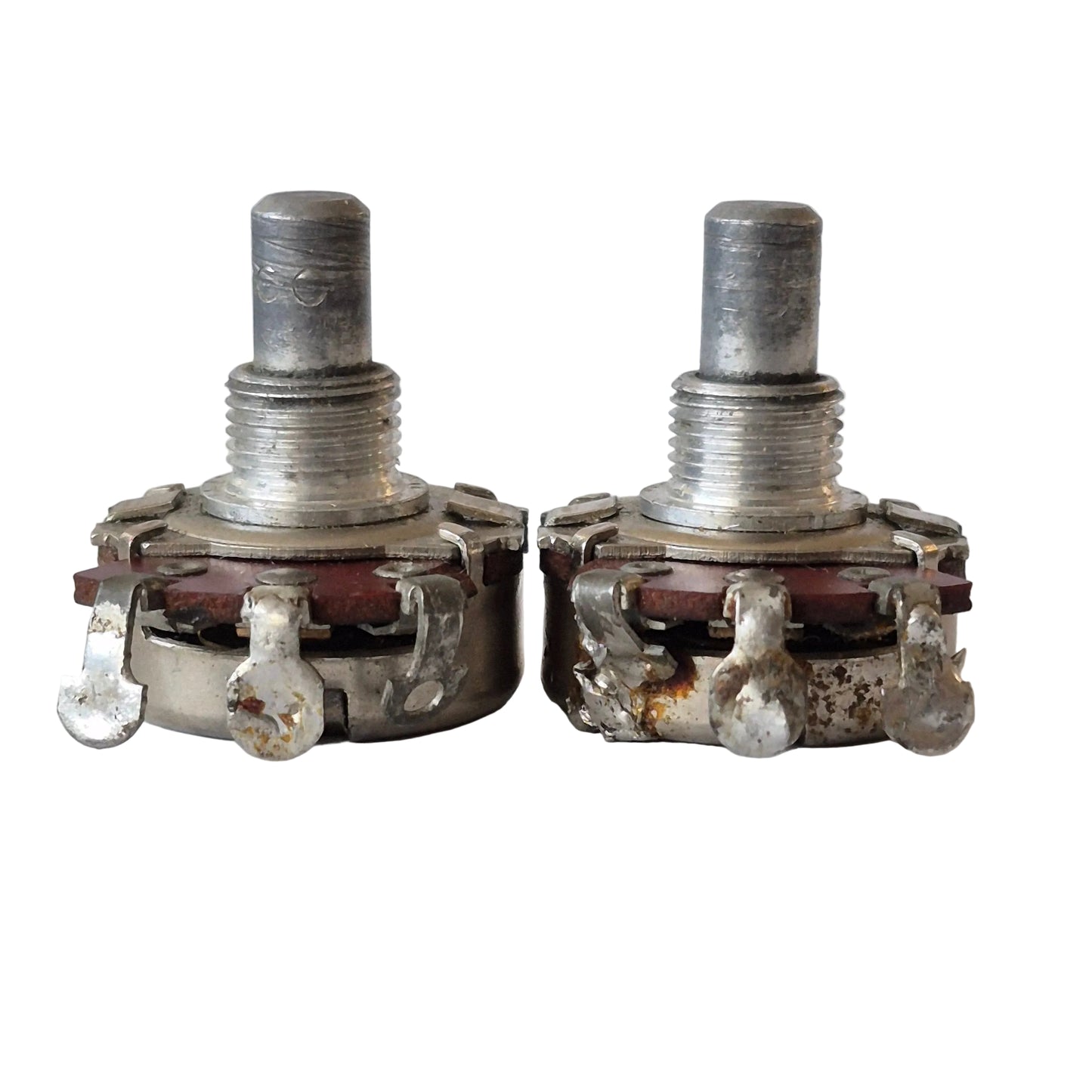 1963 Stackpole 250KΩ Audio Taper Potentiometers (Matched Pair)