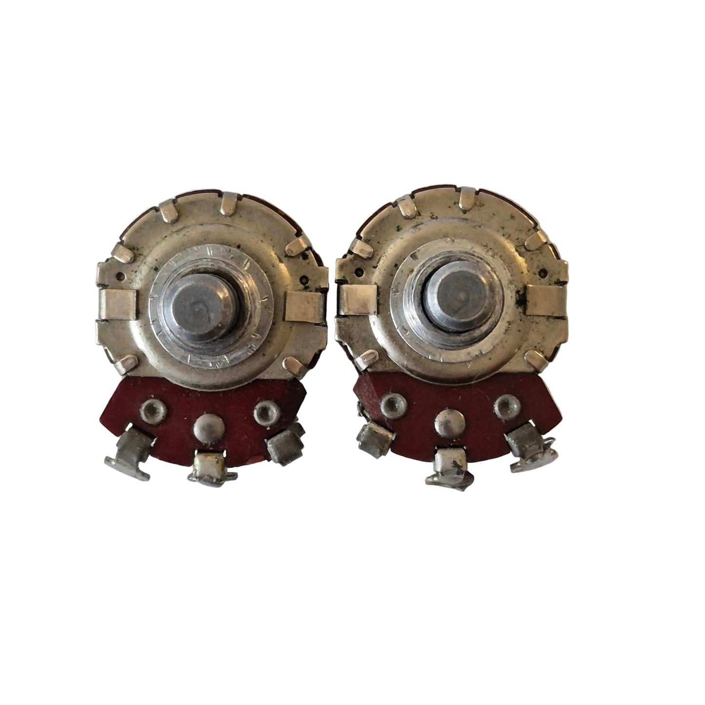 1963 Stackpole 250KΩ Audio Taper Potentiometers (Matched Pair)